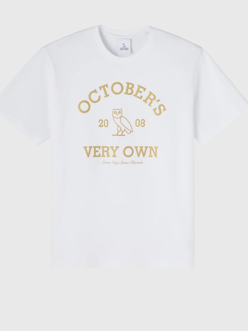 White Short Sleeve Logo Tee